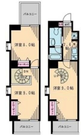 森下ツインキャッスルS棟の物件間取画像